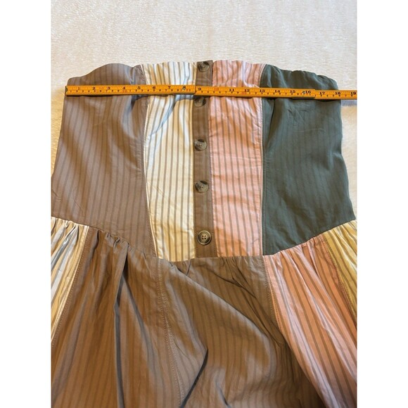 Anthropologie Maeve Strapless Drop Waist A Line Midi Dress Sz XL Ivory - Picture 7 of 9